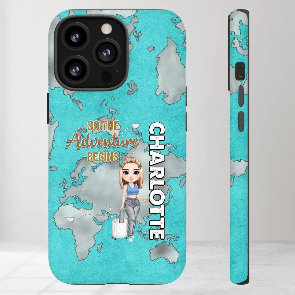 So The Adventure Begins - Personalized iPhone Tough Phone Case