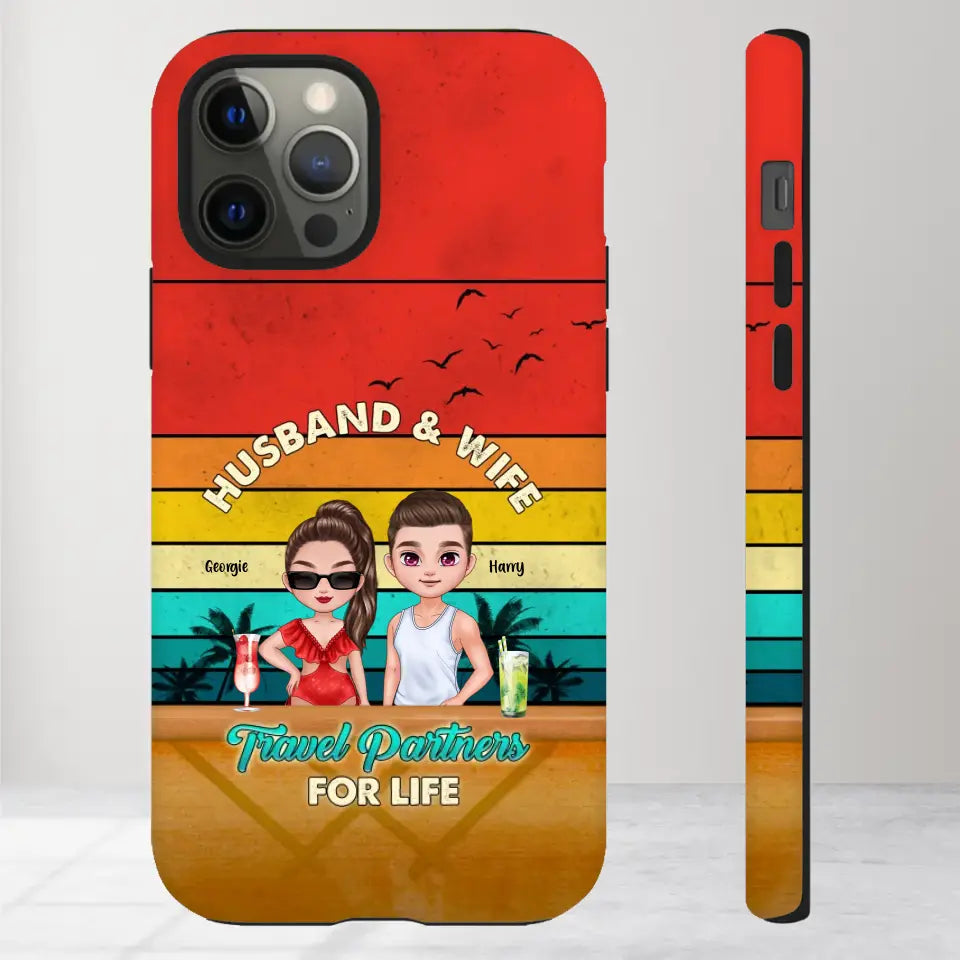 Travel Partners For Life - Personalized iPhone Tough Phone Case