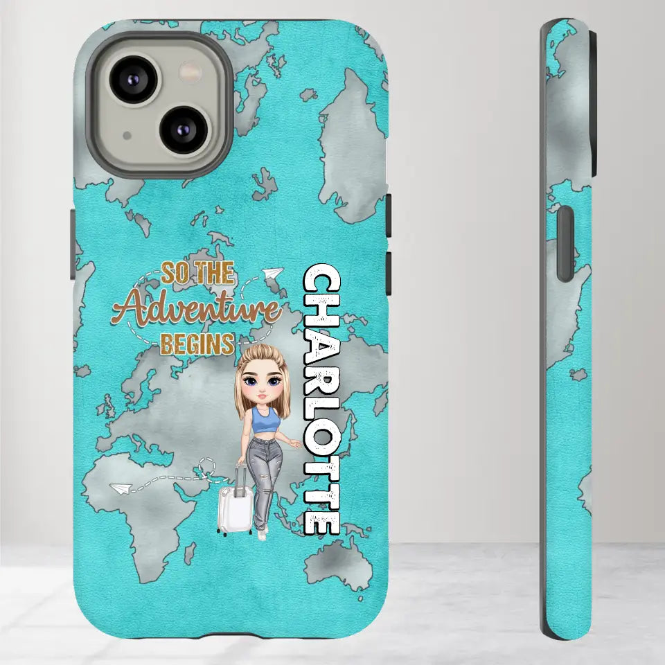 So The Adventure Begins - Personalized iPhone Tough Phone Case