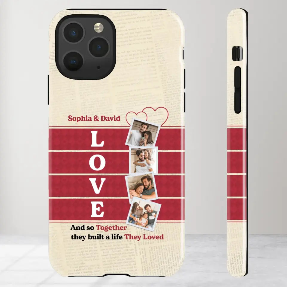 Together They Build The Life They Love - Personalized iPhone Tough Phone Case