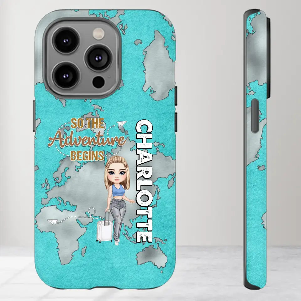 So The Adventure Begins - Personalized iPhone Tough Phone Case