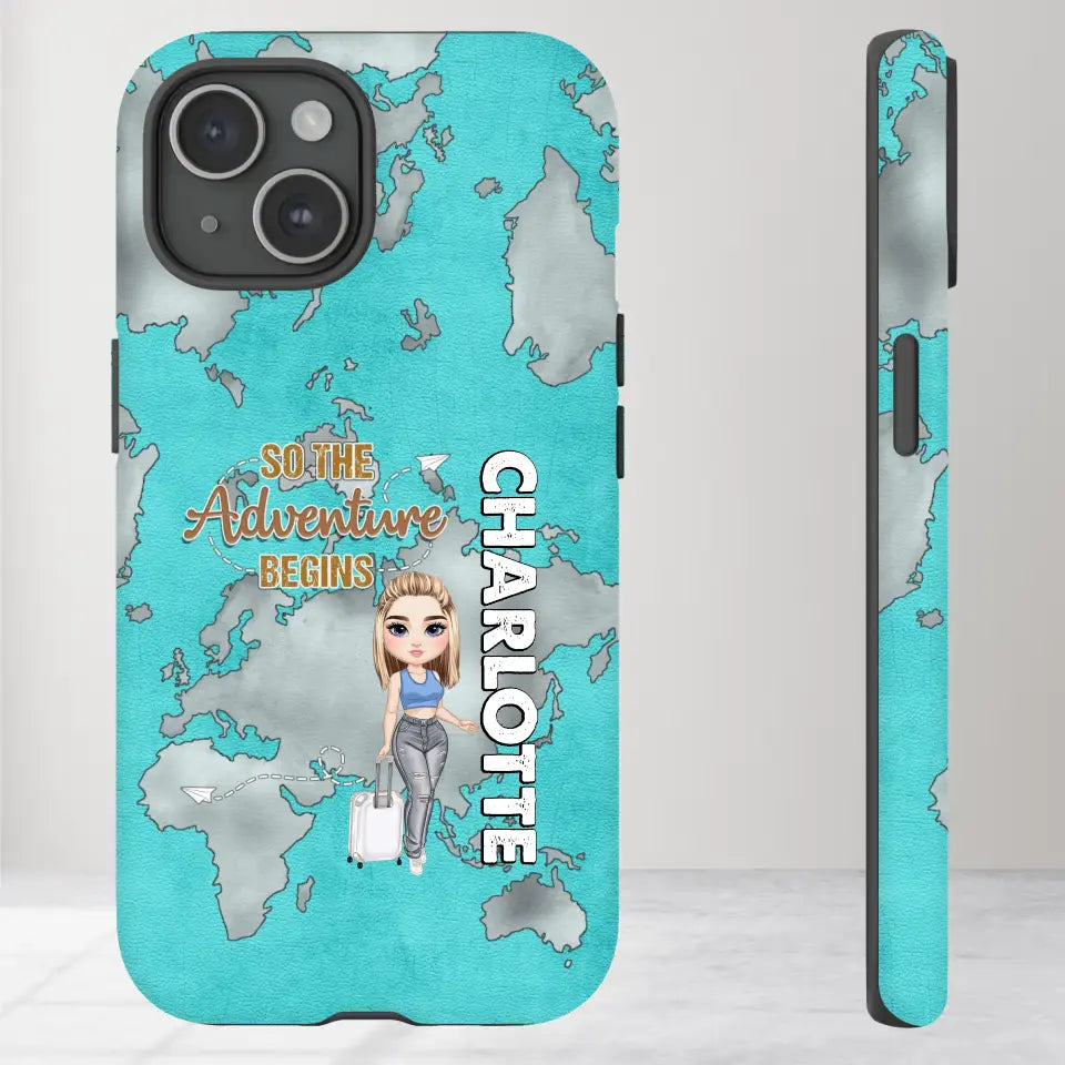 So The Adventure Begins - Personalized iPhone Tough Phone Case