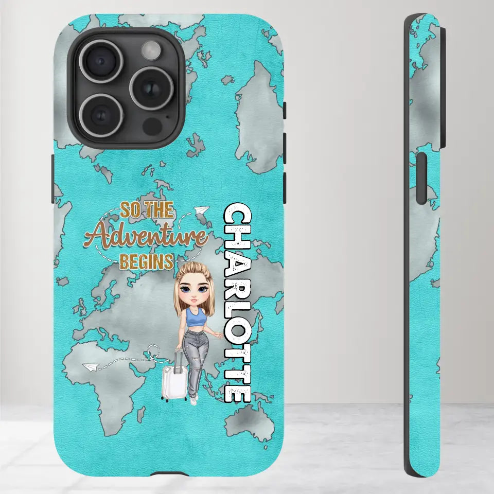 So The Adventure Begins - Personalized iPhone Tough Phone Case