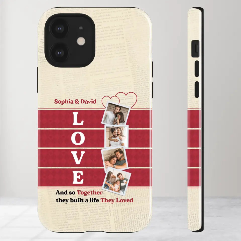 Together They Build The Life They Love - Personalized iPhone Tough Phone Case