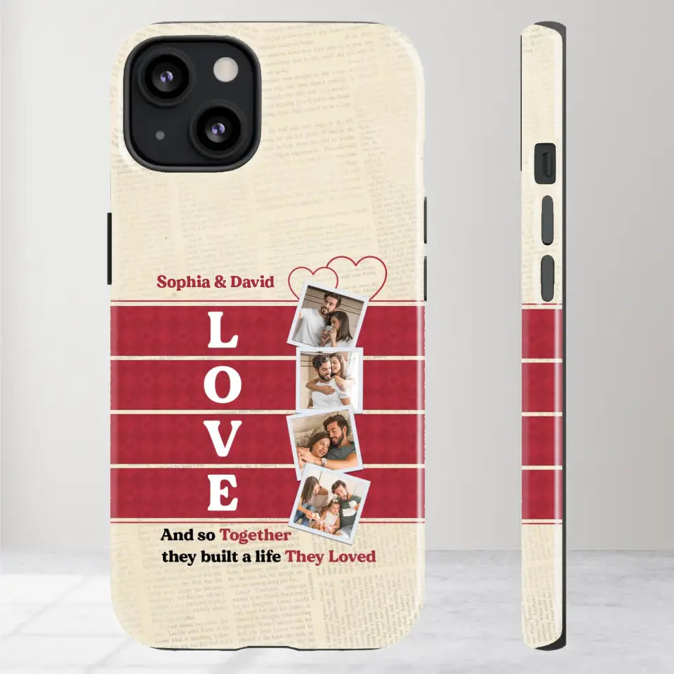 Together They Build The Life They Love - Personalized iPhone Tough Phone Case