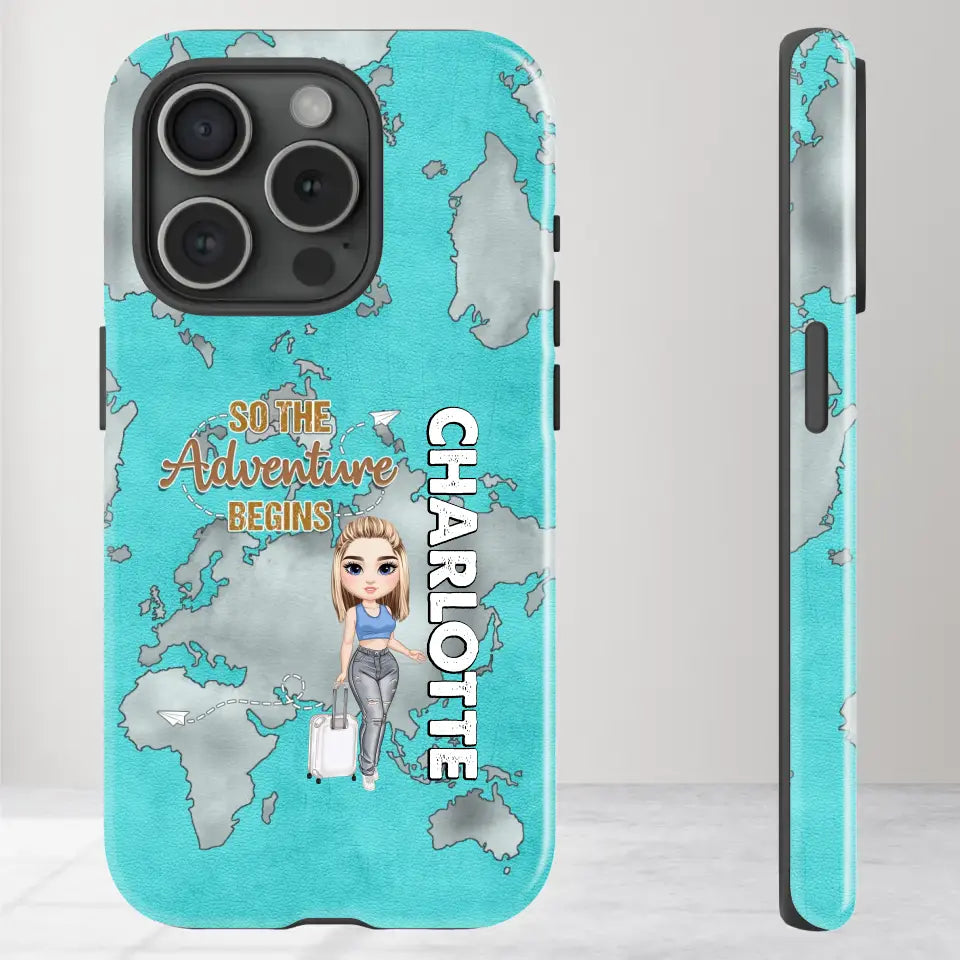 So The Adventure Begins - Personalized iPhone Tough Phone Case