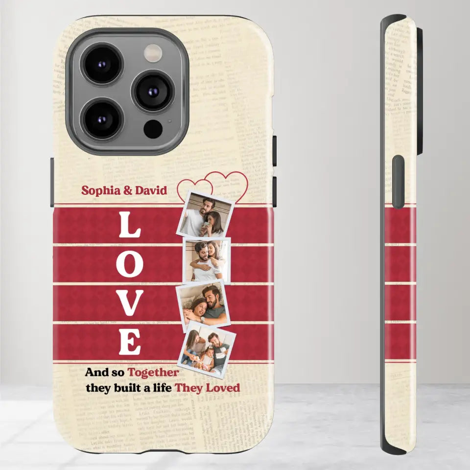 Together They Build The Life They Love - Personalized iPhone Tough Phone Case