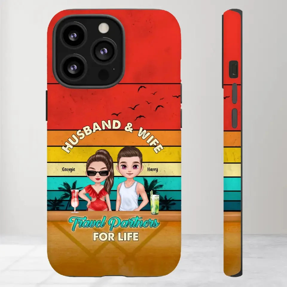 Travel Partners For Life - Personalized iPhone Tough Phone Case