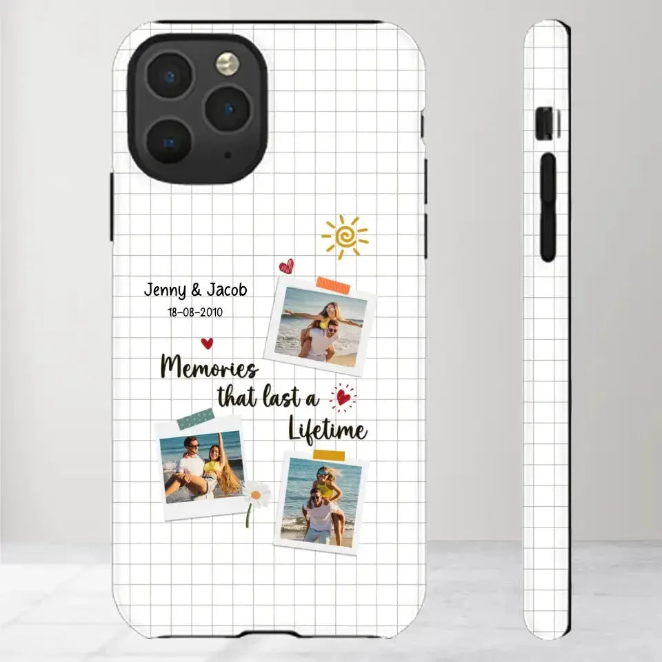 Memories That Last A Lifetime - Personalized Gifts for Couples - iPhone Clear Phone Case