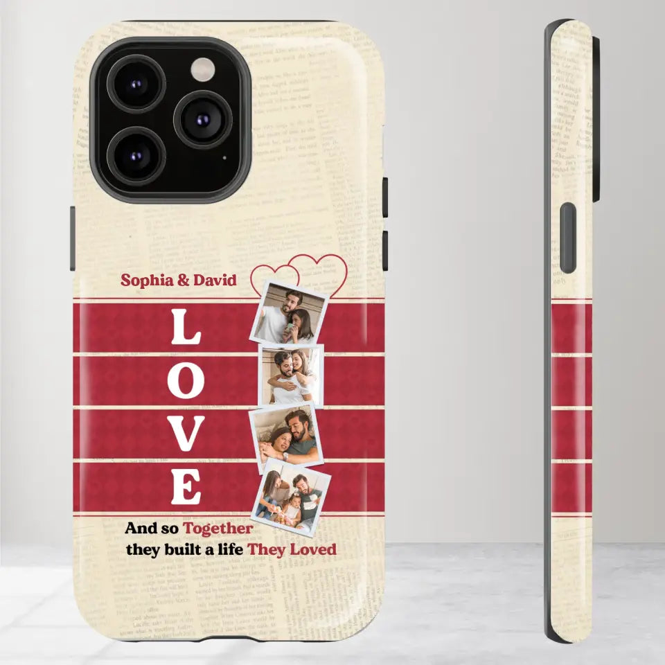 Together They Build The Life They Love - Personalized iPhone Tough Phone Case