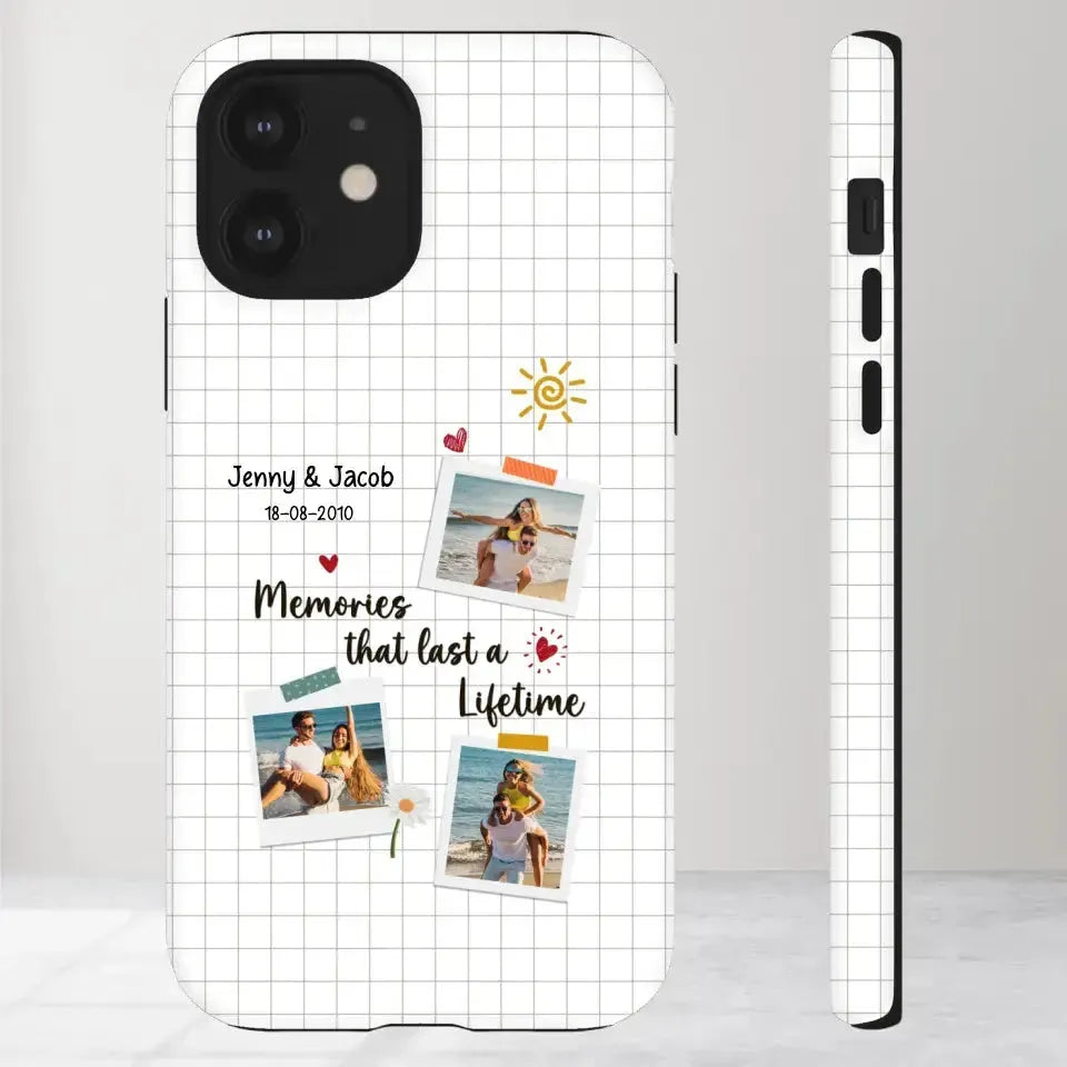 Memories That Last A Lifetime - Personalized Gifts for Couples - iPhone Clear Phone Case