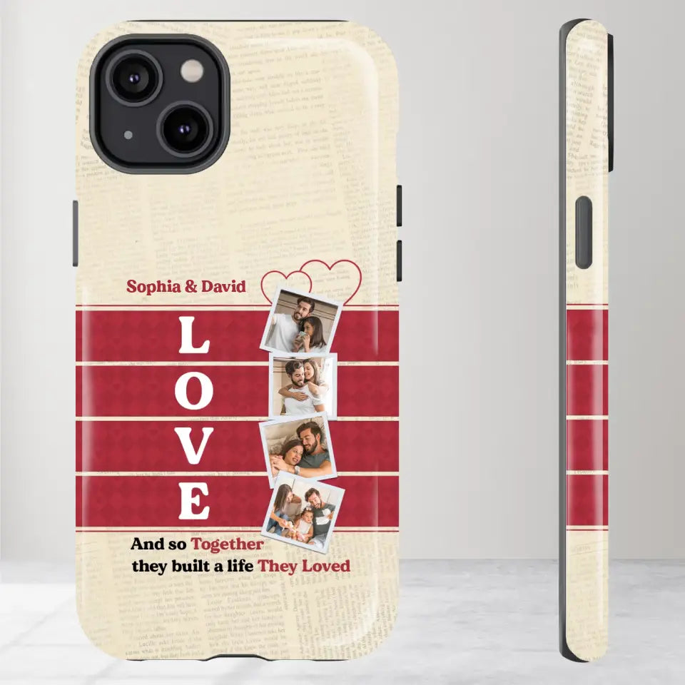 Together They Build The Life They Love - Personalized iPhone Tough Phone Case