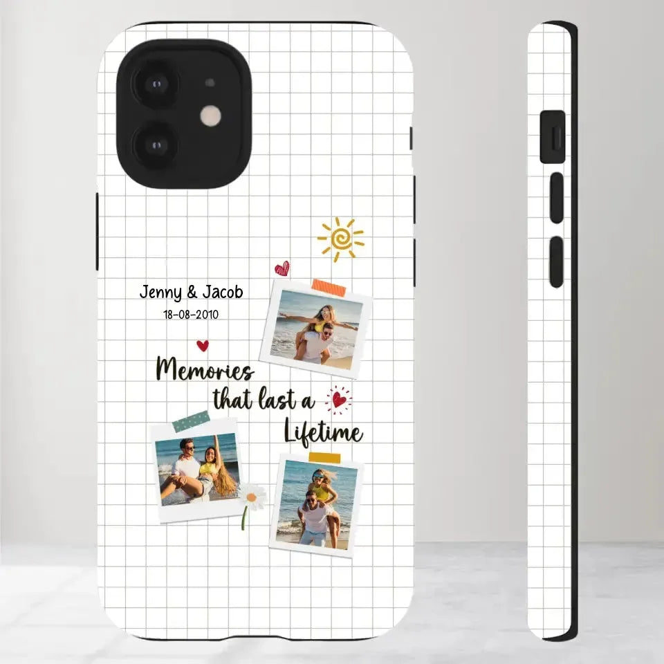 Memories That Last A Lifetime - Personalized Gifts for Couples - iPhone Clear Phone Case