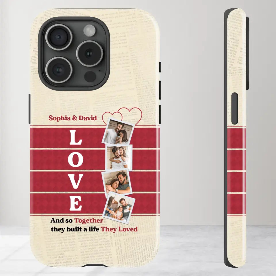 Together They Build The Life They Love - Personalized iPhone Tough Phone Case