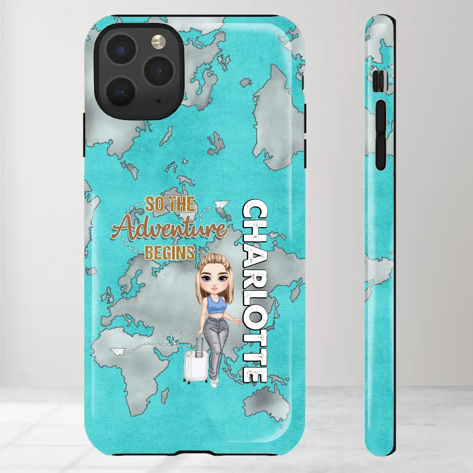 So The Adventure Begins - Personalized iPhone Tough Phone Case