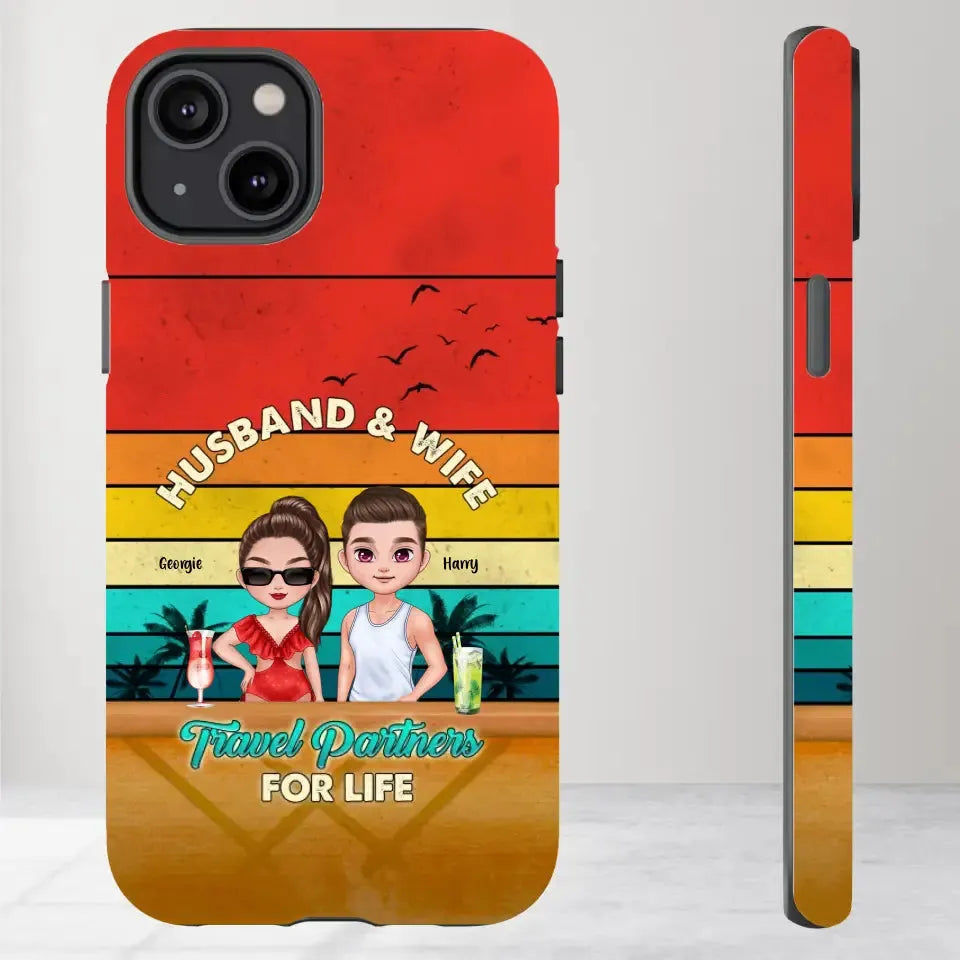 Travel Partners For Life - Personalized iPhone Tough Phone Case