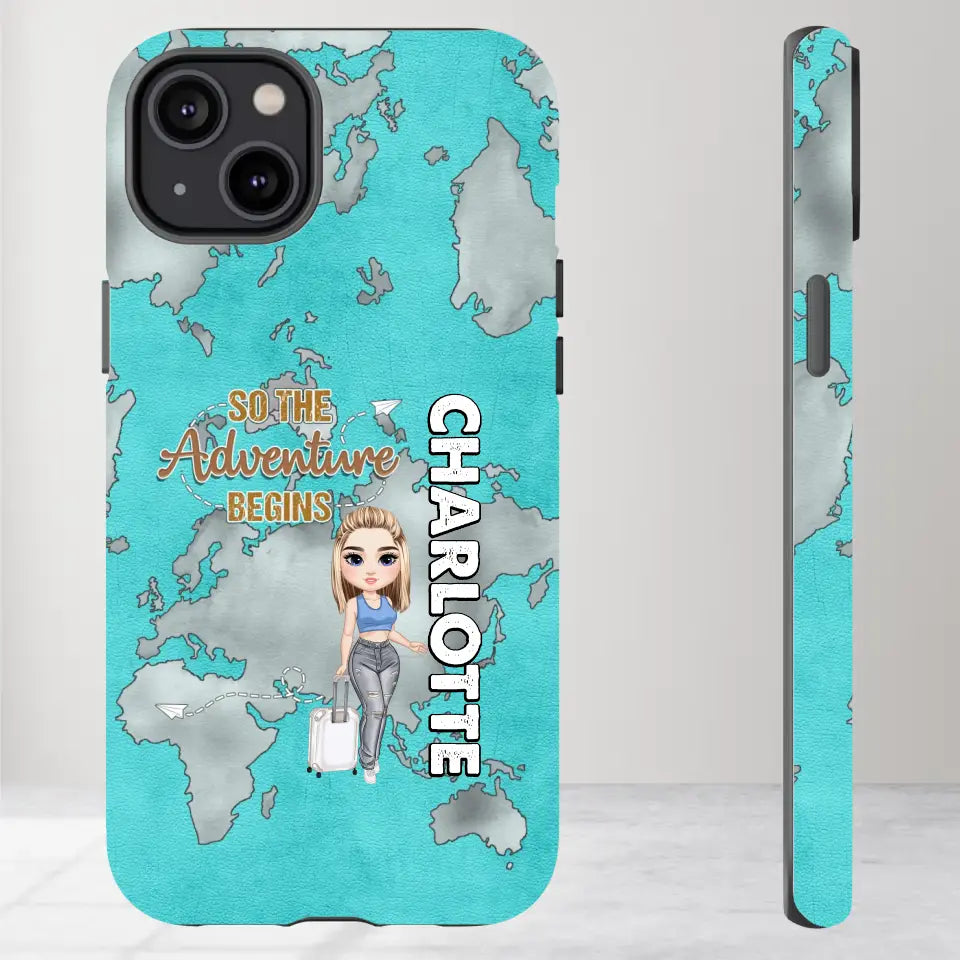 So The Adventure Begins - Personalized iPhone Tough Phone Case