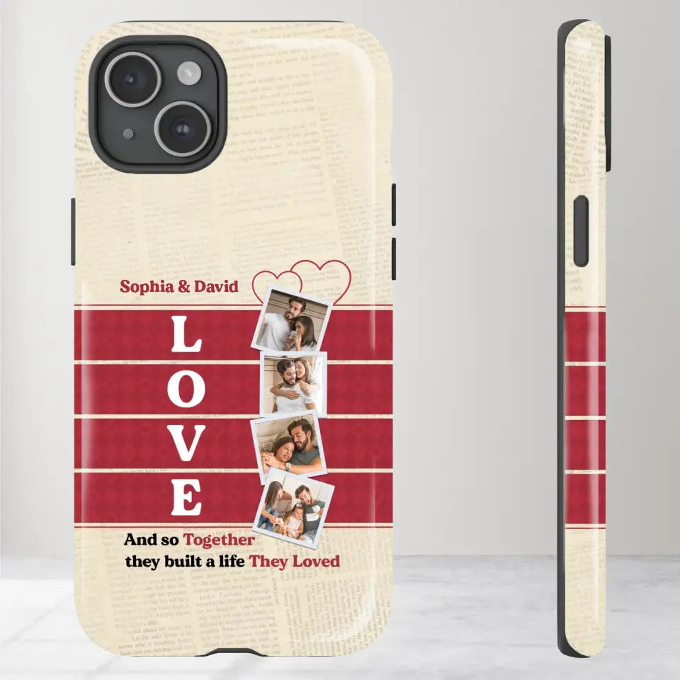 Together They Build The Life They Love - Personalized iPhone Tough Phone Case