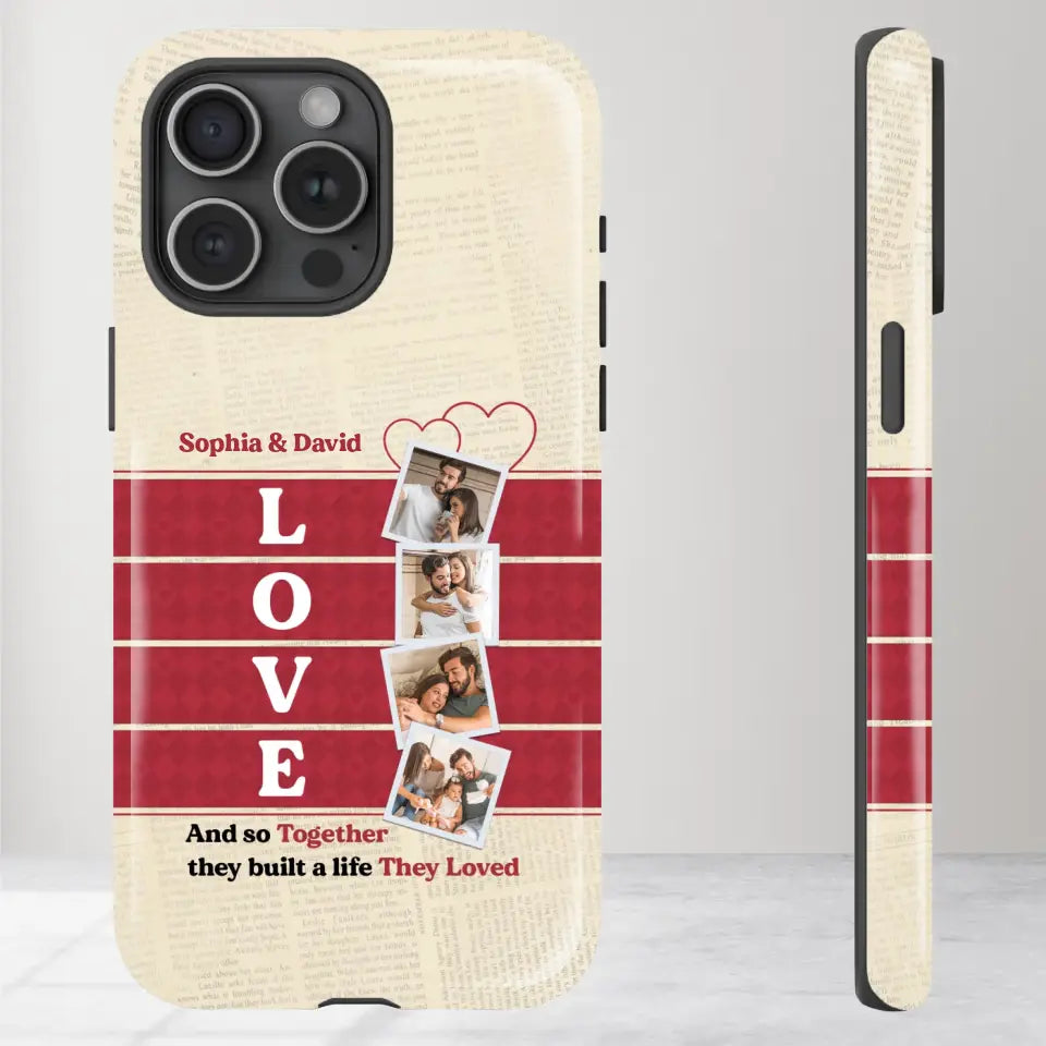Together They Build The Life They Love - Personalized iPhone Tough Phone Case
