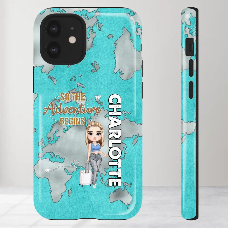 So The Adventure Begins - Personalized iPhone Tough Phone Case