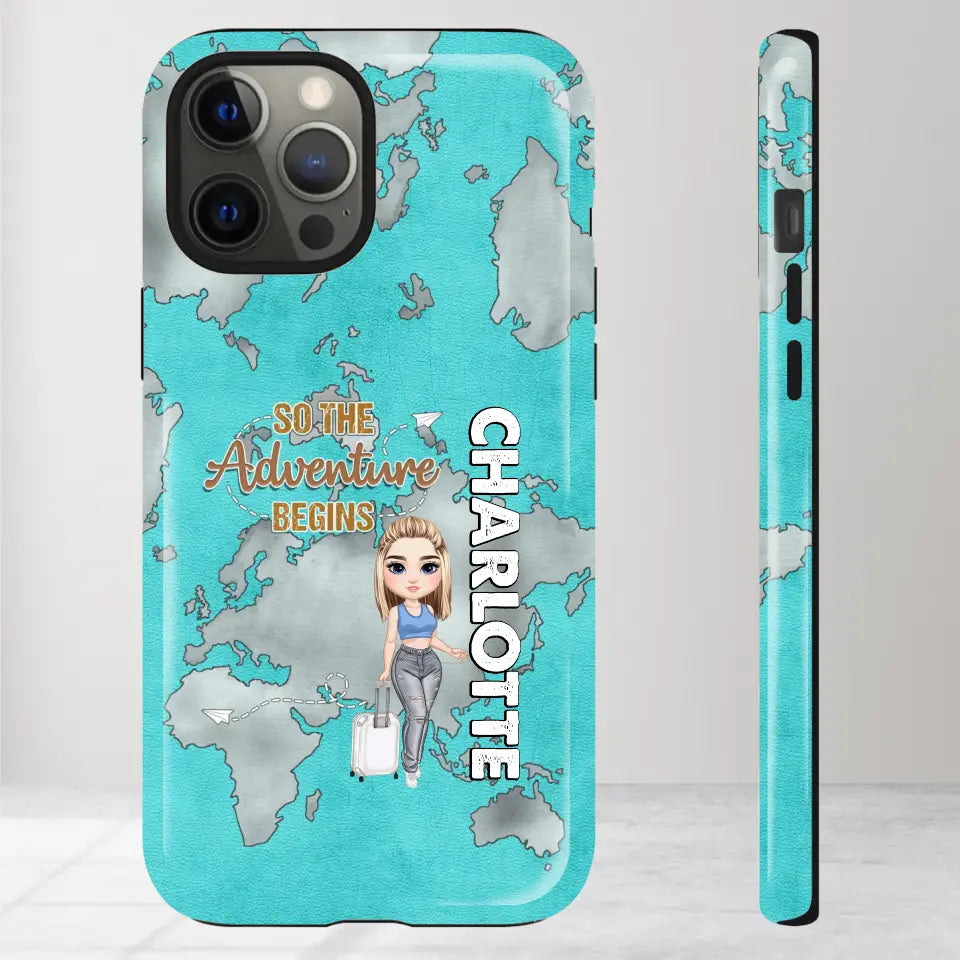 So The Adventure Begins - Personalized iPhone Tough Phone Case