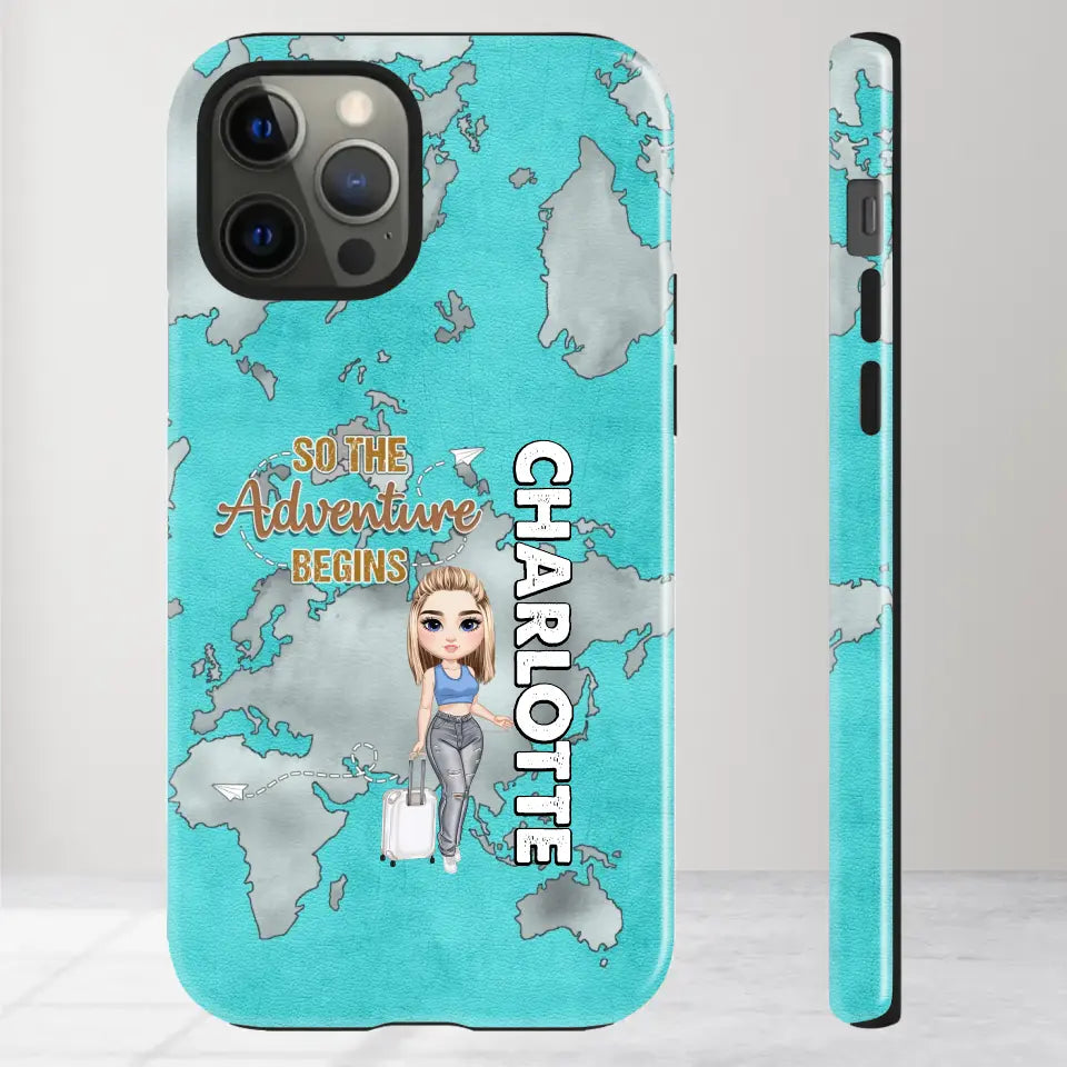 So The Adventure Begins - Personalized iPhone Tough Phone Case