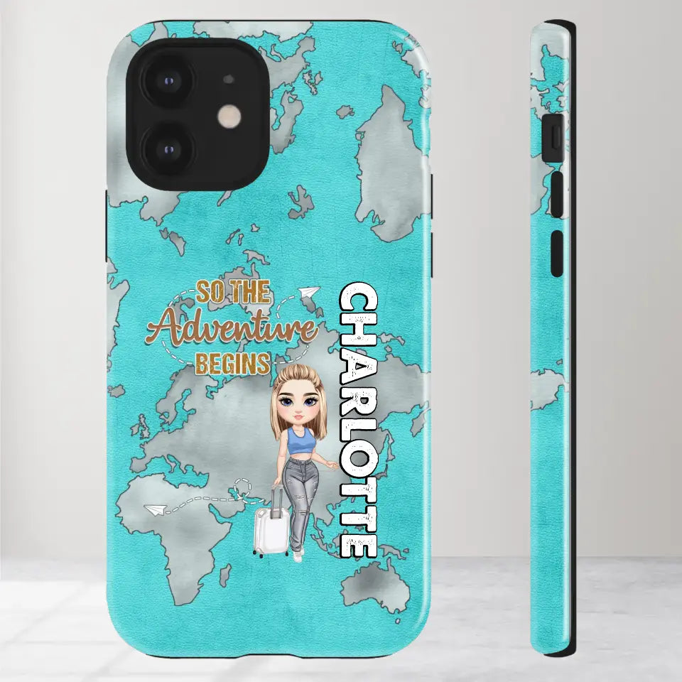 So The Adventure Begins - Personalized iPhone Tough Phone Case