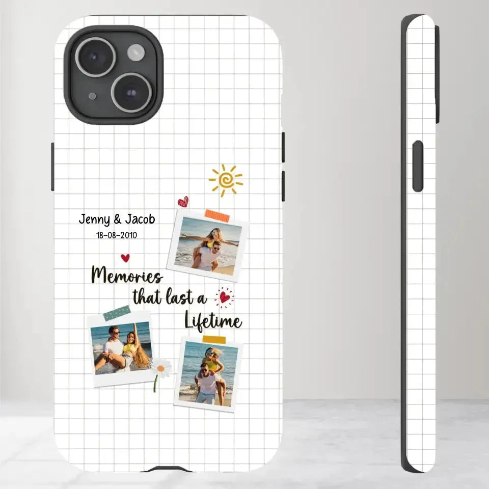 Memories That Last A Lifetime - Personalized Gifts for Couples - iPhone Clear Phone Case