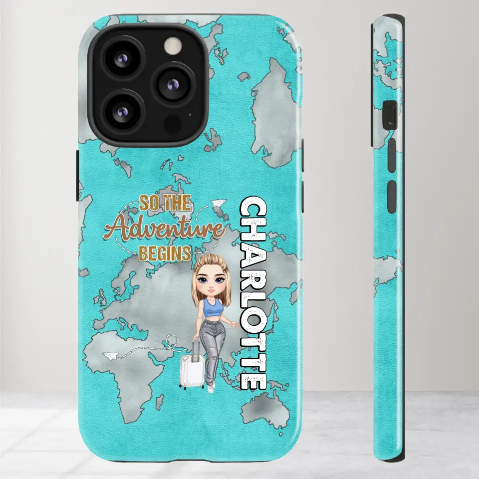 So The Adventure Begins - Personalized iPhone Tough Phone Case