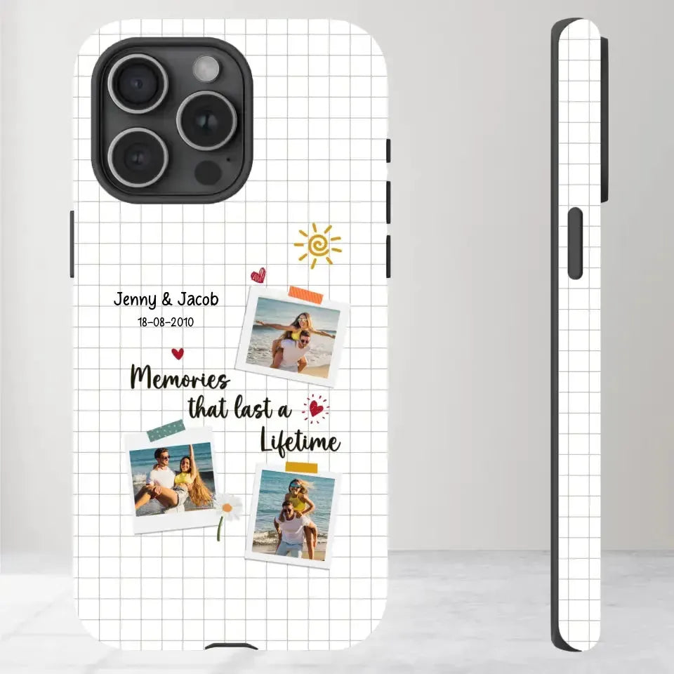 Memories That Last A Lifetime - Personalized Gifts for Couples - iPhone Clear Phone Case