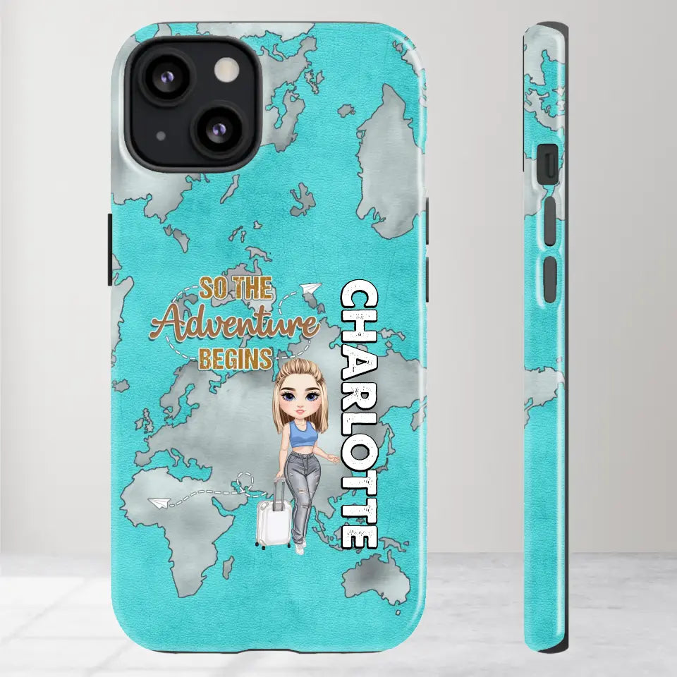 So The Adventure Begins - Personalized iPhone Tough Phone Case