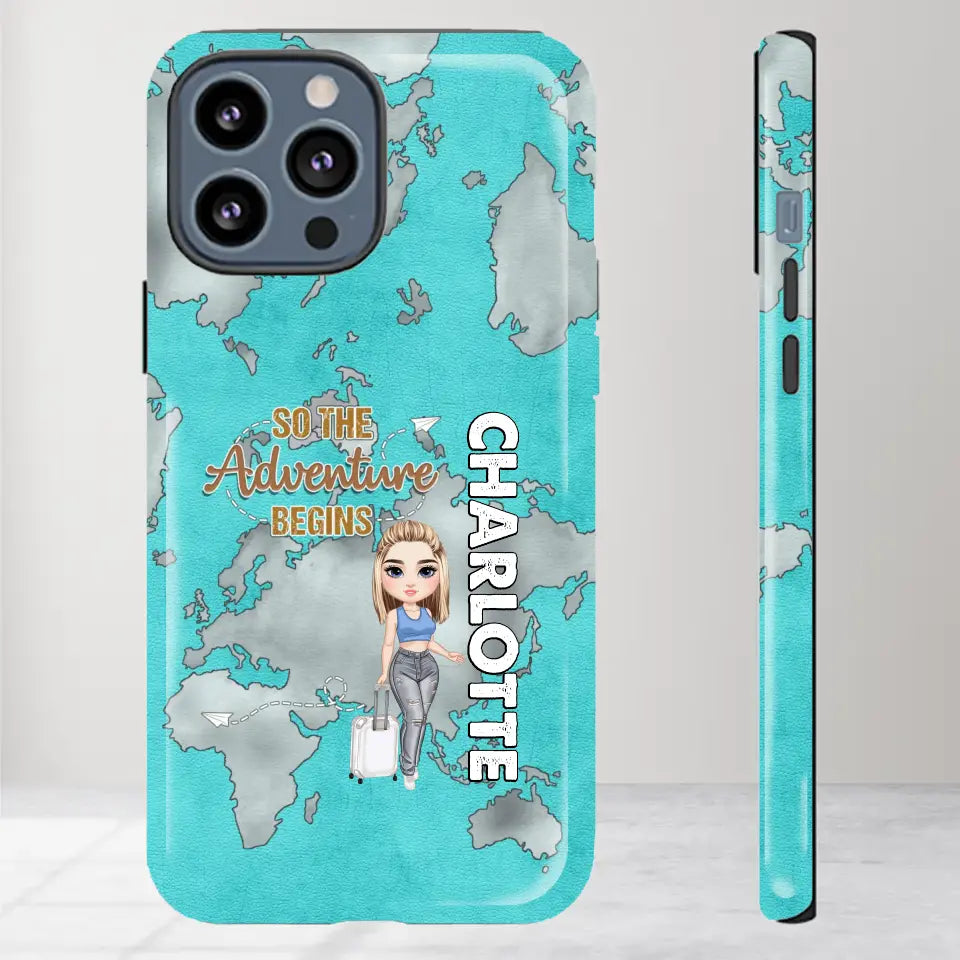 So The Adventure Begins - Personalized iPhone Tough Phone Case