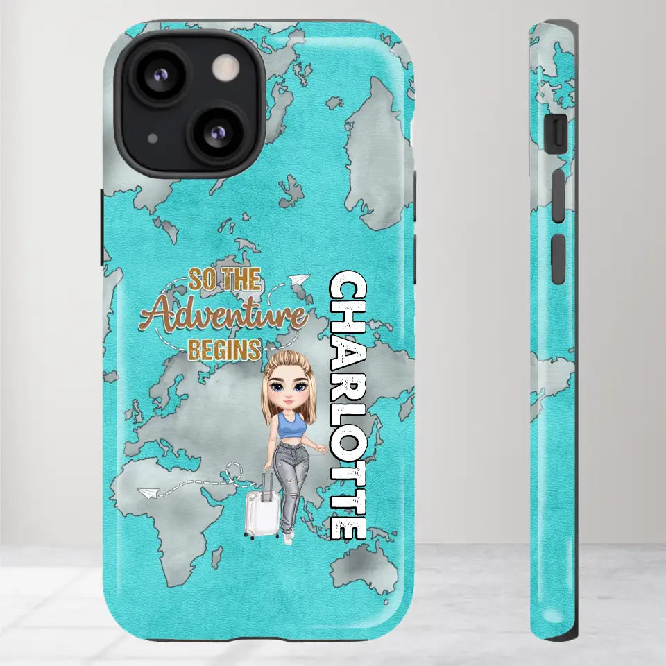 So The Adventure Begins - Personalized iPhone Tough Phone Case