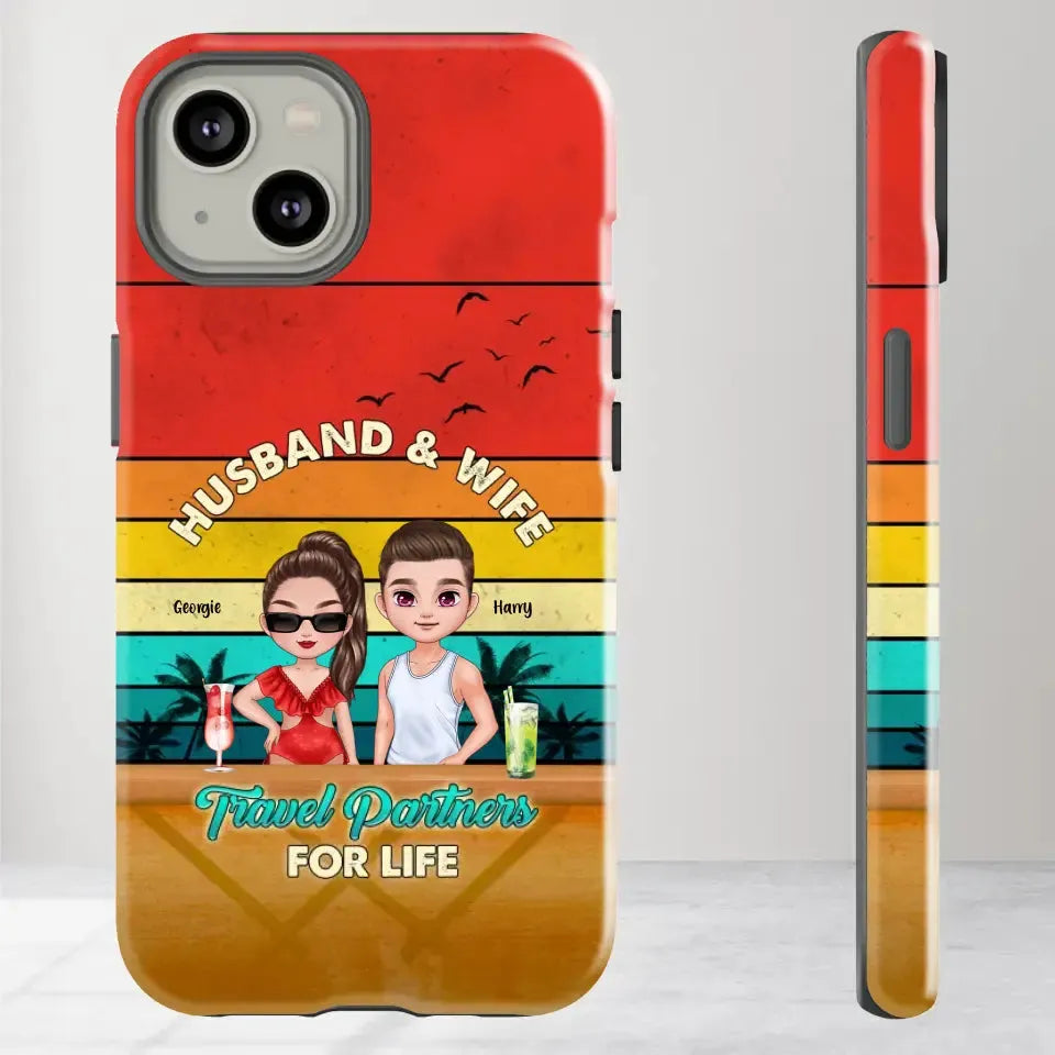 Travel Partners For Life - Personalized iPhone Tough Phone Case