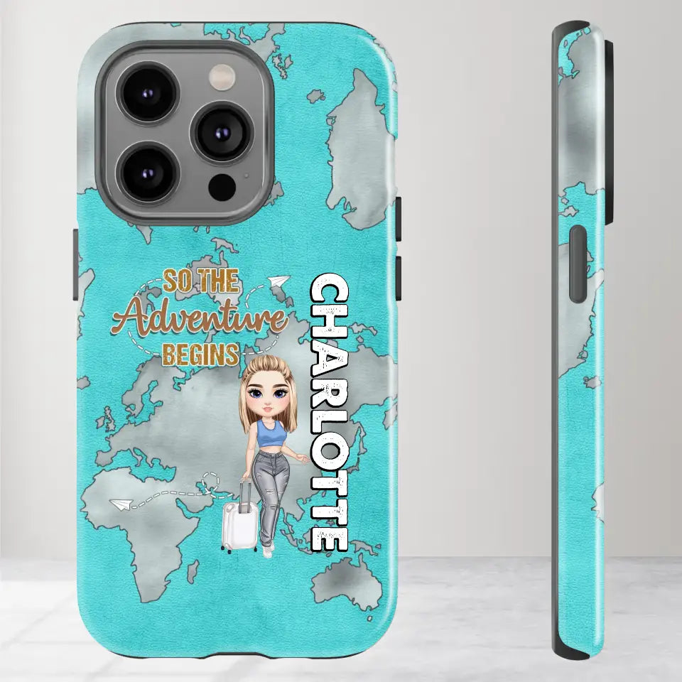 So The Adventure Begins - Personalized iPhone Tough Phone Case