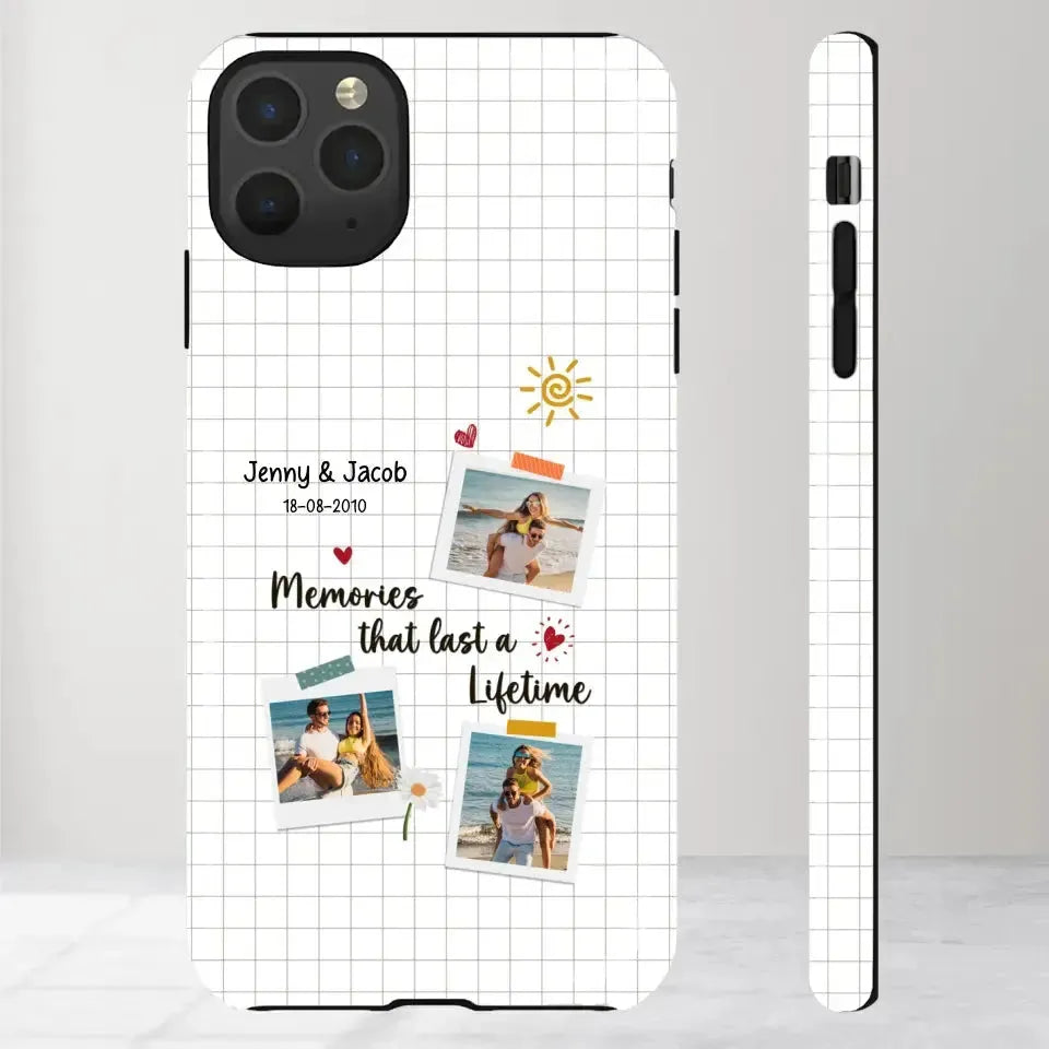 Memories That Last A Lifetime - Personalized Gifts for Couples - iPhone Clear Phone Case