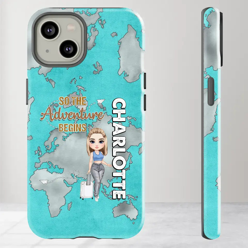 So The Adventure Begins - Personalized iPhone Tough Phone Case