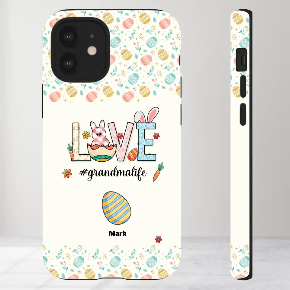 Grandmalife - Personalized Gifts For Grandma - iPhone Tough Phone Case