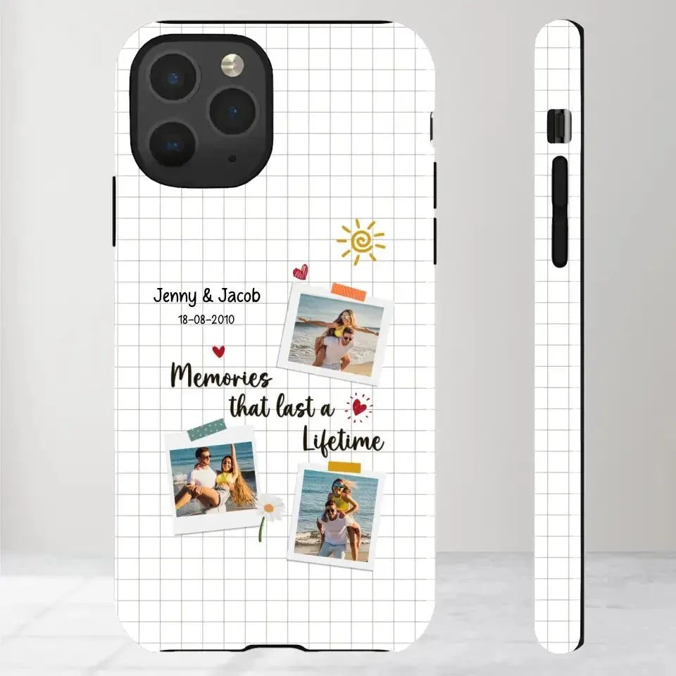 Memories That Last A Lifetime - Personalized Gifts for Couples - iPhone Clear Phone Case