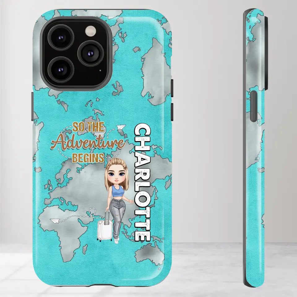 So The Adventure Begins - Personalized iPhone Tough Phone Case