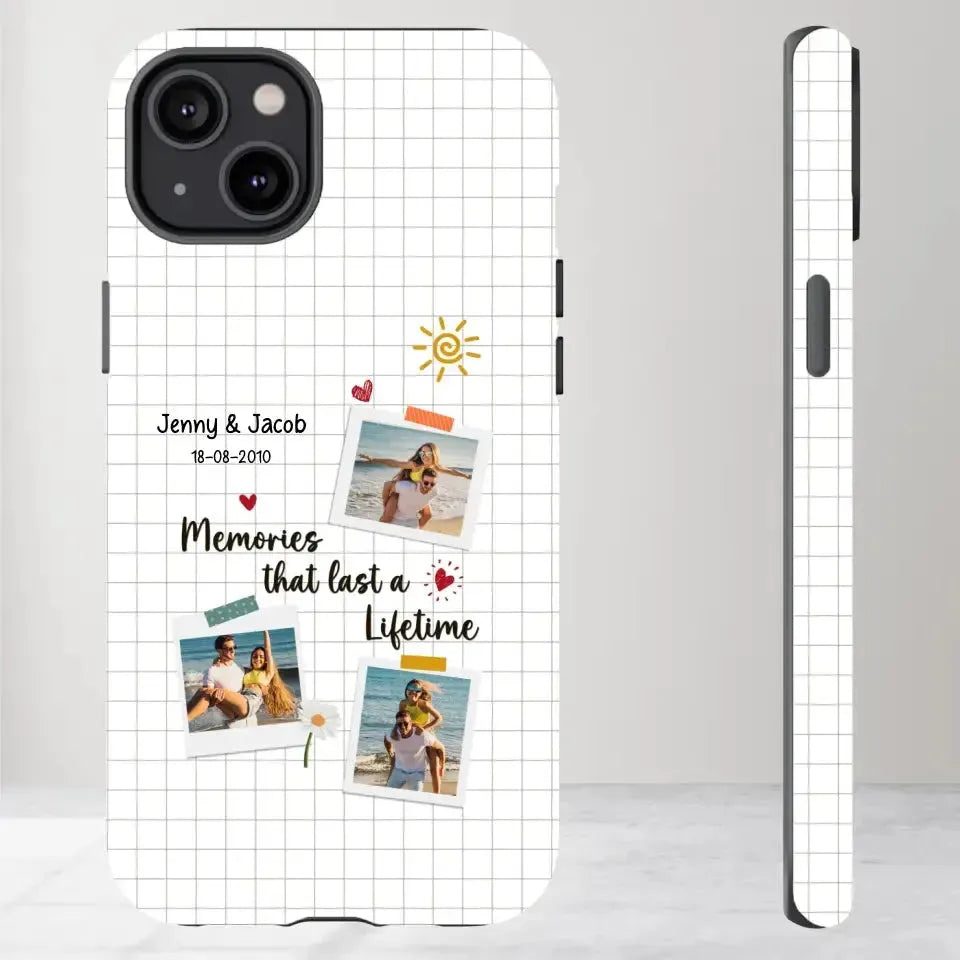 Memories That Last A Lifetime - Personalized Gifts for Couples - iPhone Clear Phone Case