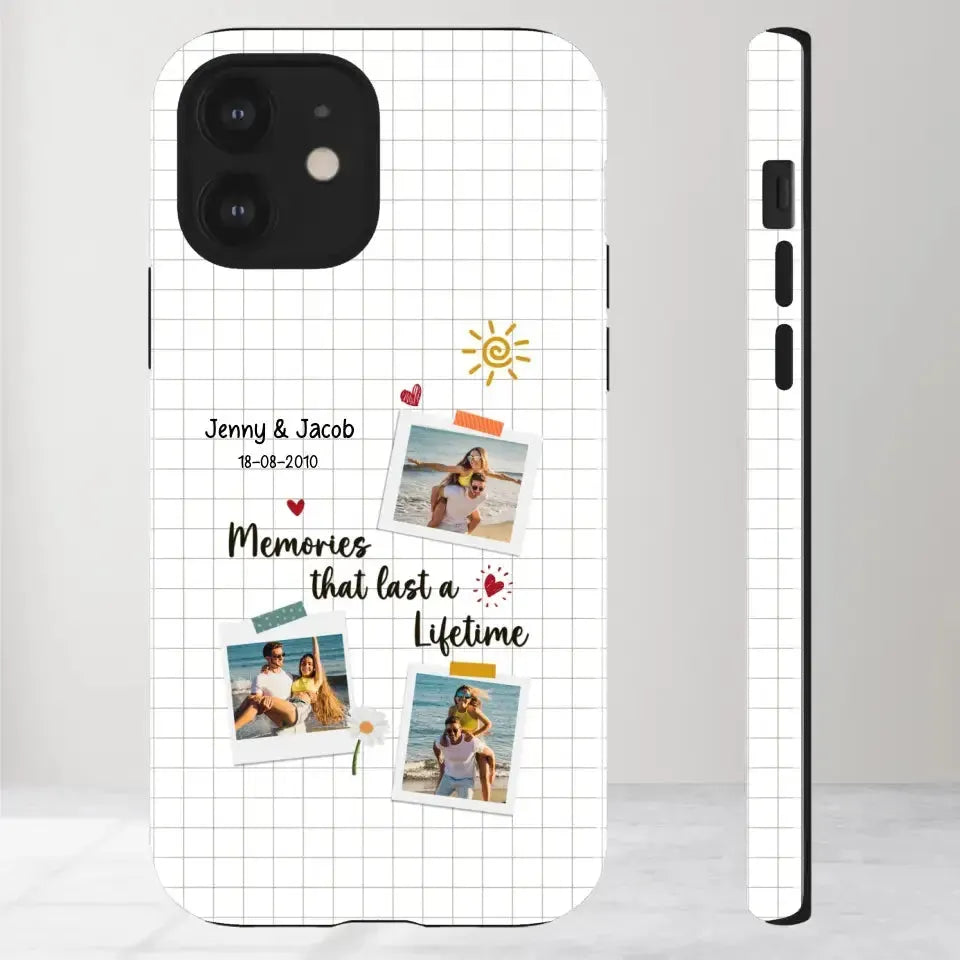 Memories That Last A Lifetime - Personalized Gifts for Couples - iPhone Clear Phone Case