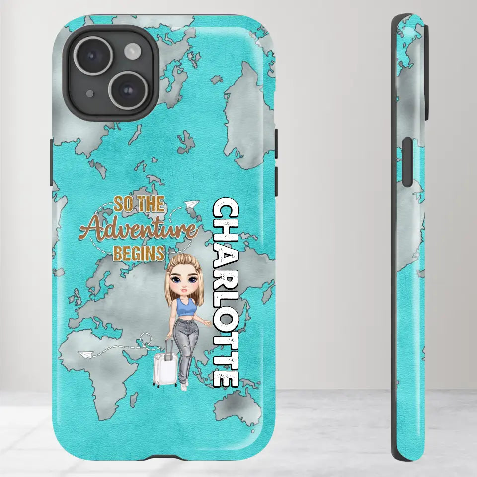 So The Adventure Begins - Personalized iPhone Tough Phone Case