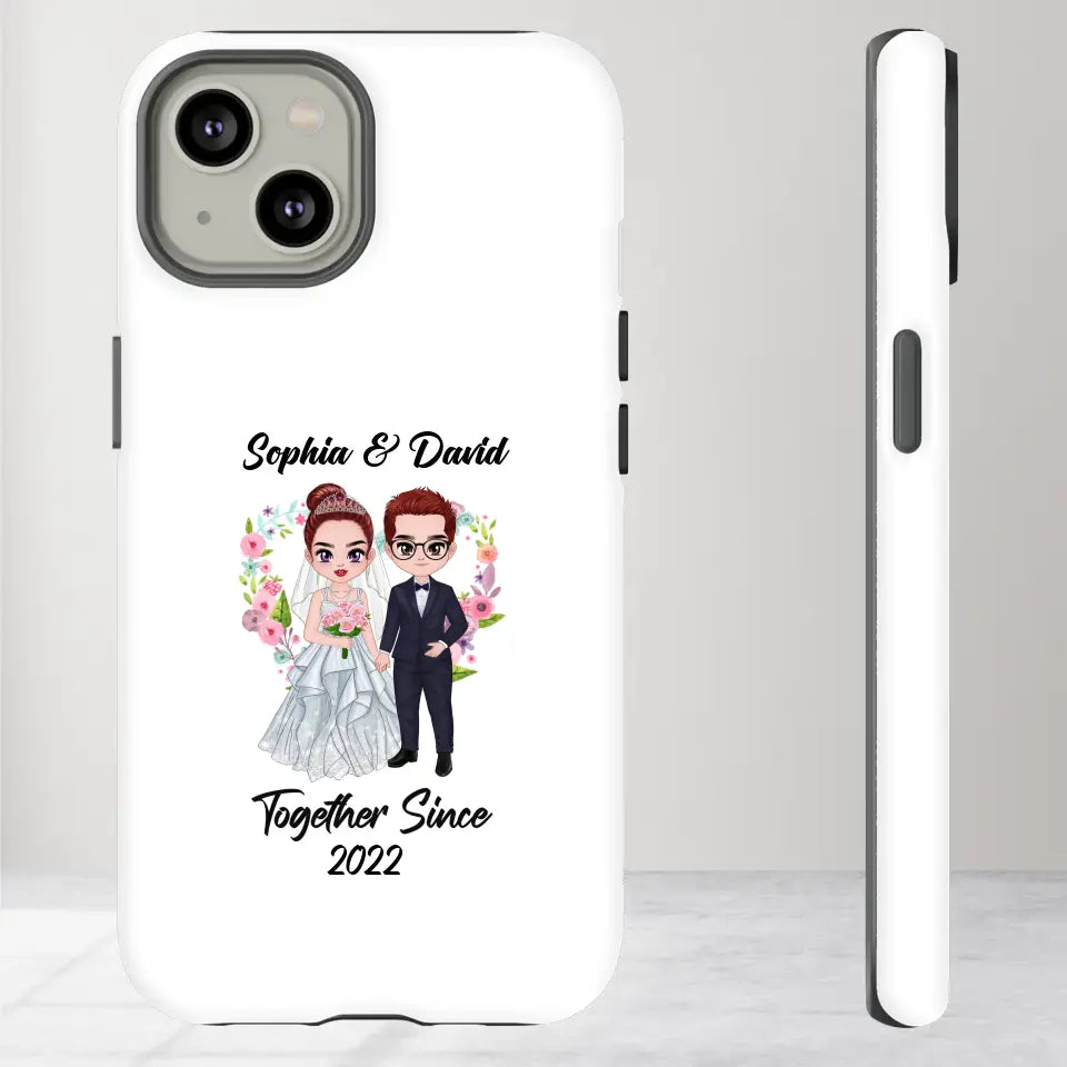 Together Since - Personalized Gifts For Couples - iPhone Tough Phone Case