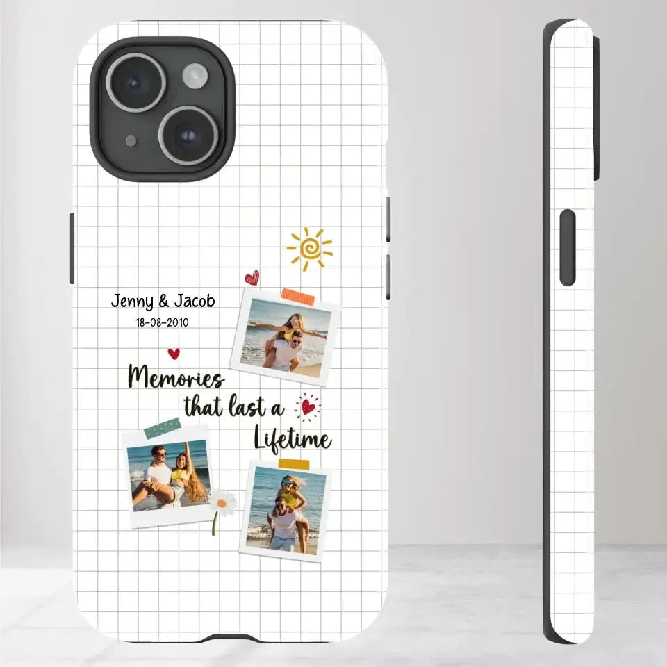 Memories That Last A Lifetime - Personalized Gifts for Couples - iPhone Clear Phone Case