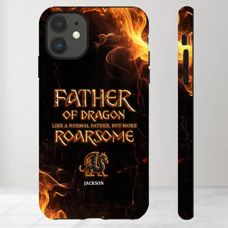 Father Of Dragon - Personalized Gifts For Dad - iPhone Tough Phone Case