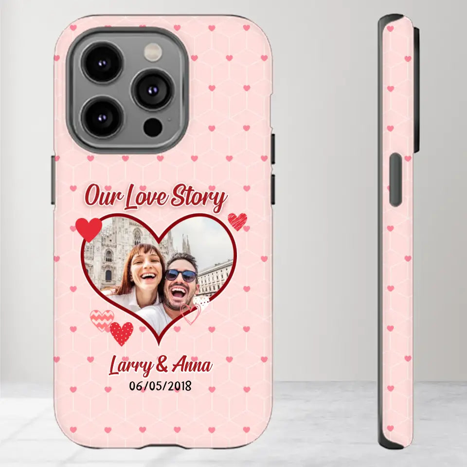 Our Love Story In Lively Life - Personalized Gifts For Couples - iPhone Tough Phone Case