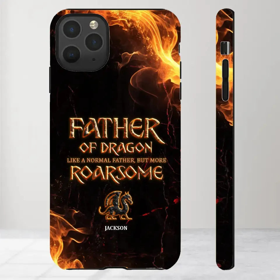 Father Of Dragon - Personalized Gifts For Dad - iPhone Tough Phone Case