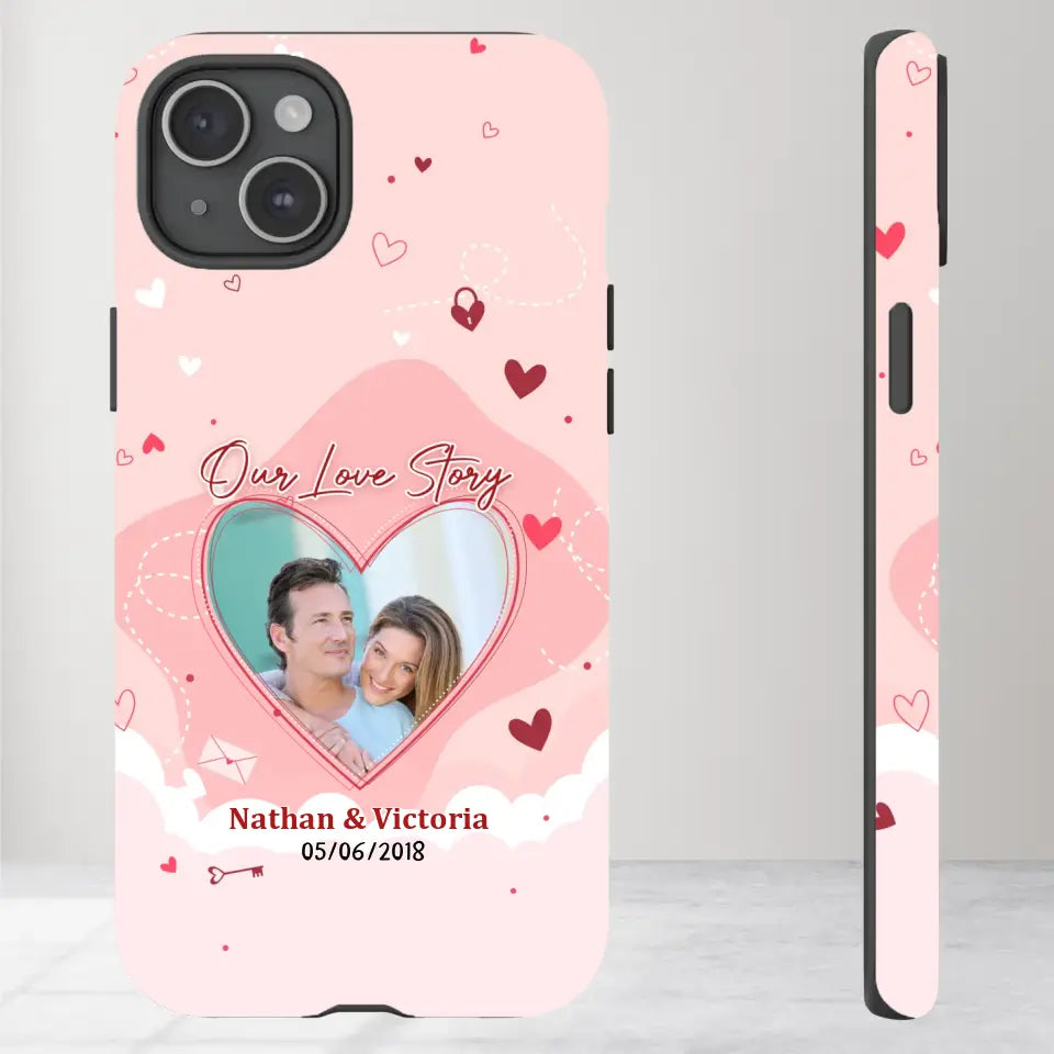 Our Love Story Till The Last Day - Personalized Gifts For Couples - iPhone Tough Phone Case