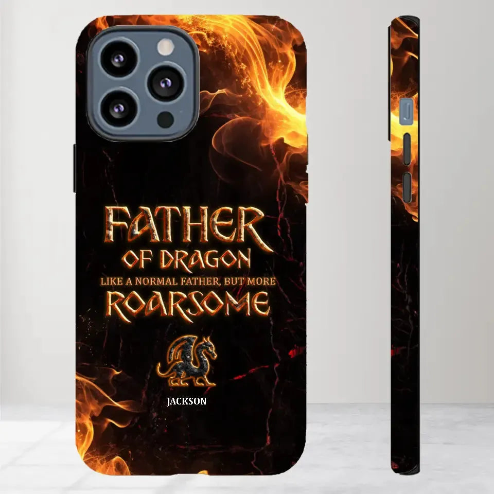 Father Of Dragon - Personalized Gifts For Dad - iPhone Tough Phone Case